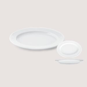 Elegant Tilted Plate - Modern Oval Serving Platter