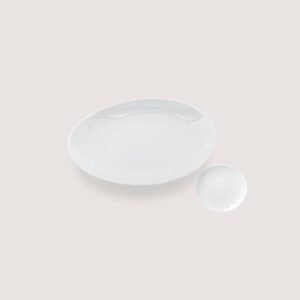 Grill Serving Plate - Classic White Oval Platter