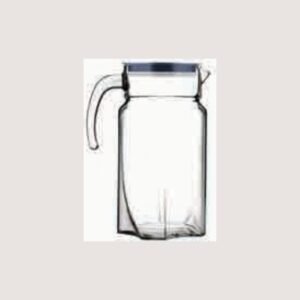 Luna Glass Jug with Lid - Premium Clear Beverage Pitcher