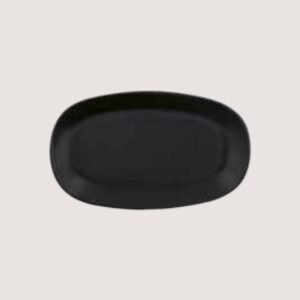Matte Black Oval Plate - Contemporary Serving Platter
