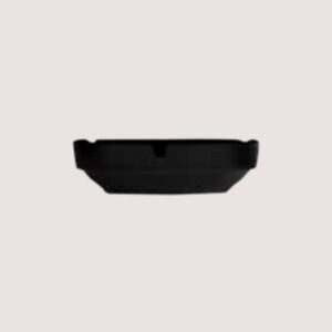 Matte Black Porcelain Ashtray - Elegant Küllük