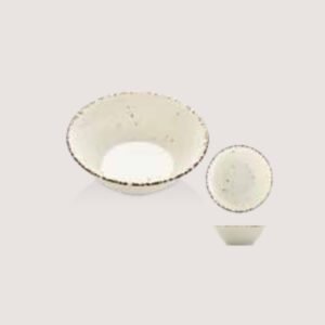 Verona Rustic Serving Plate - Speckled Deep Bowl